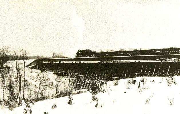 Reddridge Trestle With Train